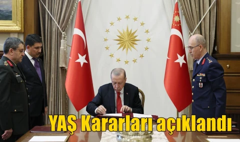 YAŞ Kararları açıklandı