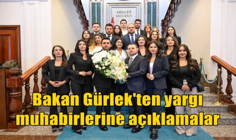 Bakan Gürlek'ten yargı muhabirlerine açıklamalar
