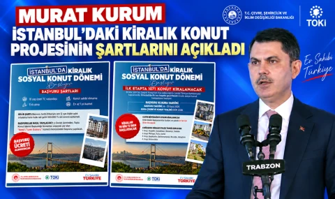 Murat Kurum İstanbul'daki kiralık konut projesinin şartlarını açıkladı
