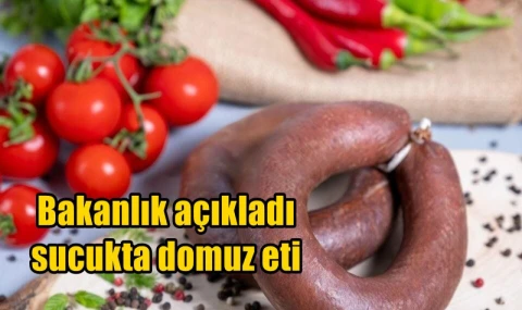 Bakanlık açıkladı sucukta domuz eti